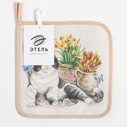 Прихватка Любимая бабушка 19х19 саржа,100% х/л,ватин 250г/м2 - Этель фото 4