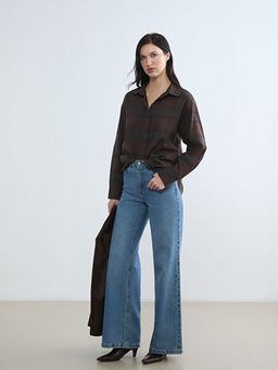 Ekose Desenli %100 Pamuk Kad?n G?mlek