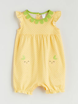 Bisiklet Yaka K?z Bebek F?rf?rl? Tulum