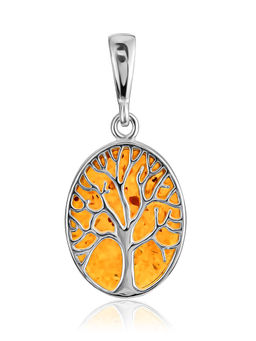 Кулон Бельтайн из натурального коньячного янтаря