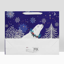 Пакет подарочный На снежочке, ХL 50 х 40 х 15 см - Simaland фото 4