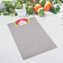 Цена за 3 шт. Салфетка на стол 30*45см плетеная, Строчка серая