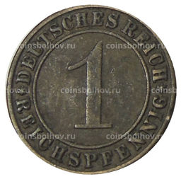 Монета 1 рейхспфенниг 1935 года A Германия