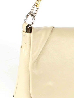 Сумка женская натуральная кожа GU 2033-8200, 1отд+карм/пер, плечевой ремень, бежевый SALE 265817 - Adelia фото 4