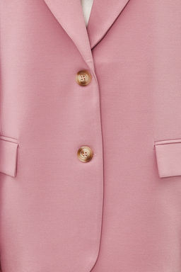 Limited Edition Pembe Regular Astarl? Dokuma Blazer Ceket TWOAW23BC00132