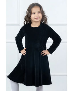 Платье Шарм Велюр, цвет Черный,состав 80%х/б, 20%пэ