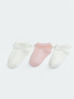 T?ll? F?rf?rl? K?z Bebek Patik ?orap 3l?