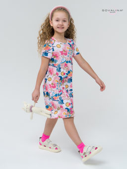 Платье Тия птички на розовом - Sovalina фото 6