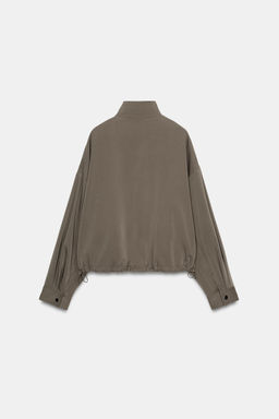 CAZADORA BOMBER CUELLO SUBIDO / Khaki - Zara фото 6