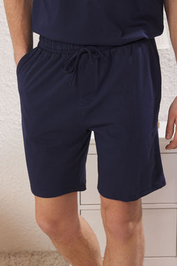 TRENDYOL MAN Gri Regular Fit Bask?l? Sortlu Orme Pijama Tak?m? TMNSS25PT00016 - Trendyolmilla фото 3