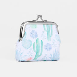 Кошелёк на фермуаре, цвет белый