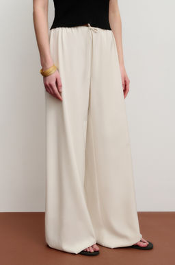 Брюки прямые на кулиске из костюмной ткани - Mollis фото 4