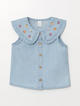 Bebe Yaka Kolsuz K?z Bebek Nak??l? Jean G?mlek
