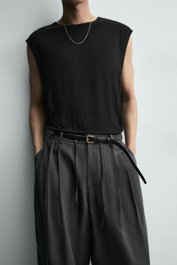 CAMISA TANK RELAXED FIT 100% BAMB? / Negro - Zara фото 6