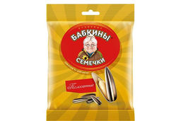 Бабкины семечки, семечки полосатые, жареные, 90 г