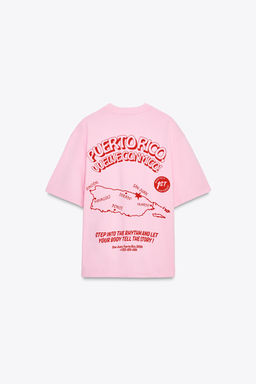 WASHED EFFECT PRINTED T-SHIRT - Zara фото 6