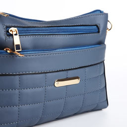 Сумка кросс-боди на молнии, цвет синий - Simaland фото 4