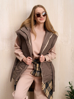 Жилет женский "Холод" кофе