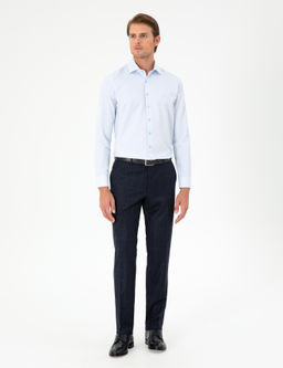 A__k Mavi Slim Fit Uzun Kollu G_mlek - Pierre cardin фото 4
