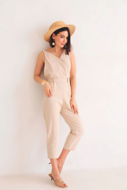 Martichelli Комбинезон хлопковый бежевый  фото 9