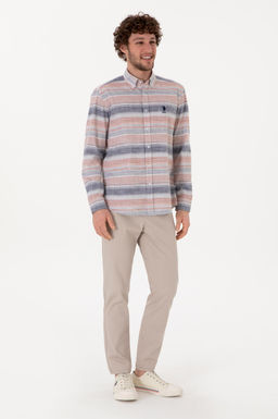 Erkek Ta_ Slim Fit Kanvas Pantolon