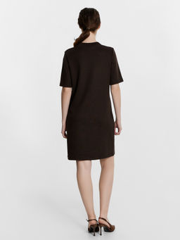 Платье женское коричневое шоко 152660