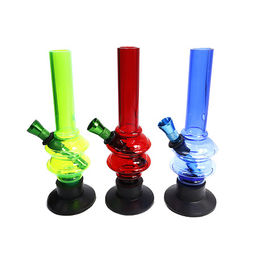 Бонг пластик Фигурный Acralik 16см d-5,5см цвета в ассортименте - Сандаловый дом фото 2