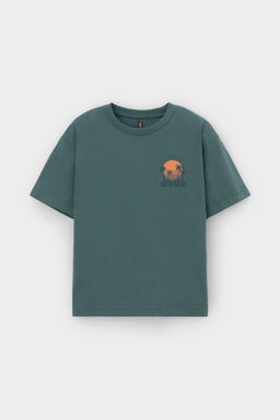 КР 302732-1/темный малахит к556 фуфайка (футболка) для мал