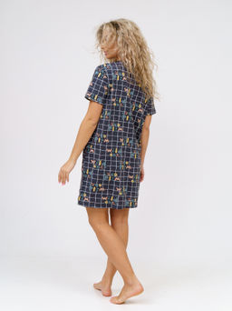 858 Туника "Клетка/фуме"