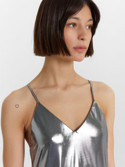 Сарафан женский серебристый - Mark formelle фото 3