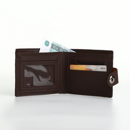 Портмоне мужское «Наджи», на магните, отдел для карт, монет, коричневое