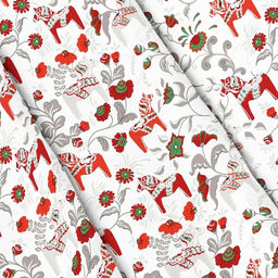 Скатерть 200х145см "Лошадка", длина стола до 160см, на 6-8 персон, рогожка 186г/м2, хлопок 100%, упаковка классическая 28х41см, "Домашняя мода" (Россия)