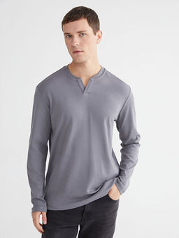 Bisiklet Yaka Erkek Sweatshirt