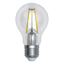 LED-A60-12W/3000K/E27/CL PLS02WH Лампа светодиодная. Форма "A", прозрачная. Серия Sky. Теплый белый свет (3000K). Картон. ТМ Uniel.