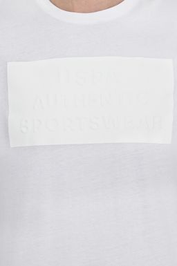 U. S. Polo Assn Мужская белая футболка с круглым вырезом - U.s. polo assn фото 6