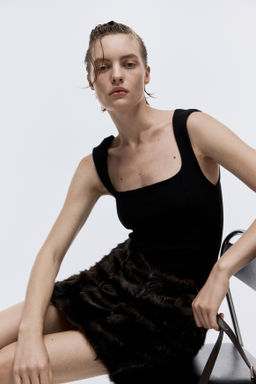 Top de tirantes con escote cuadrado - H&m фото 5