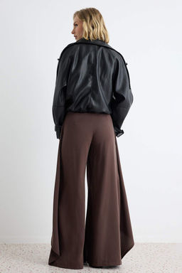 Kahverengi Extra Geni_ Pa_a /Wide Leg Yumu_ak Kuma_ Pantolon TWOAW27PL00030 - Trendyolmilla фото 4