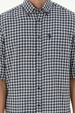 Мужская темно-синяя рубашка с длинным рукавом Неожиданная скидка в корзине - U.s. polo assn фото 6