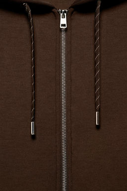 SUDADERA CAPUCHA CORDONES / Marr?n - Zara фото 10