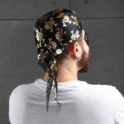 Карнавальная шляпа-бандана «Пират», с черепами, р-р. 56-58, цвета МИКС