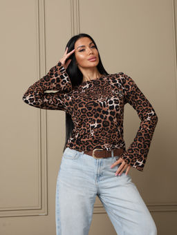 Лонгслив в рубчик мод.2028 - Барболета фото 39