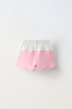 COLOUR BLOCK BERMUDA SHORTS WITH SLOGAN - Zara фото 9