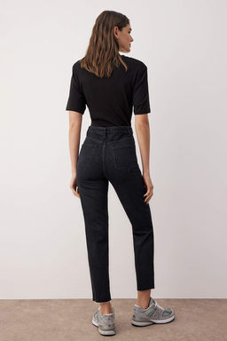 Trendyolmilla Siyah Yuksek Bel Jeans TWOSS25JE00279 фото 4