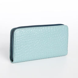 Кошелёк на молнии, цвет голубой - Simaland фото 2