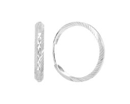 Серьги из серебра без вставки, ТРКШ-9-2,0 а/г