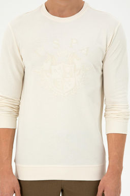 Мужской кремовый свитшот Неожиданная скидка в корзине - U.s. polo assn фото 6