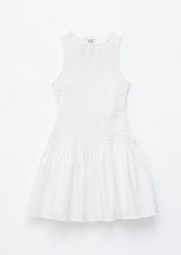 Minivestido en popelina de algod?n fruncido - H&m фото 3