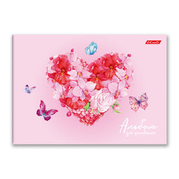 Светоч Альбом для рисования 100 г/м2 A4 29 х 20.5 см 4 шт. склейка с одной стороны 40 л. 40АЛКЛ4_000254 Бабочки