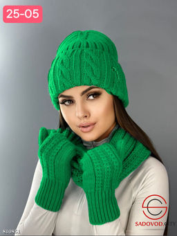 Женская вязанная шапка - Bruno фото 5