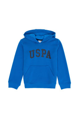 U. S. Polo Assn Детская кобальтово-синяя базовая толстовка с капюшоном